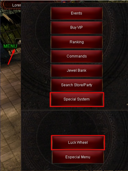 Luck Wheel Menu